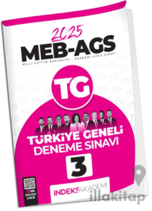 İndeks Akademi 2025 MEB-AGS TG-3 Türkiye Geneli Deneme Çözümlü İndeks Akademi Yayıncılık