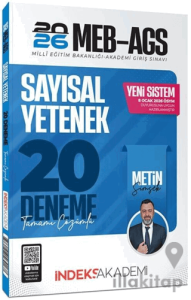 İndeks Akademi 2026 MEB-AGS Sayısal Yetenek 20 Deneme Çözümlü