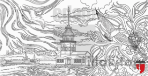 İstanbul Kızkulesi Tuval Boyama