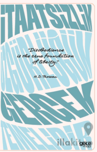 İtaatsizlik Özgürlüğün Gerçek Temelidir Defter