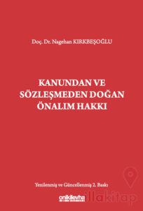 Kanundan ve Sözleşmeden Doğan Önalım Hakkı