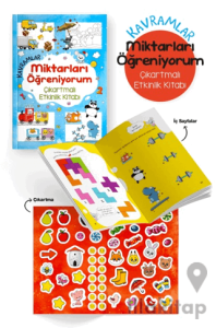 Kavramlar – Miktarları Öğreniyorum – Çıkartmalı Etkinlik Kitabı