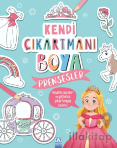 Kendi Çıkartmanı Boya - Prensesler