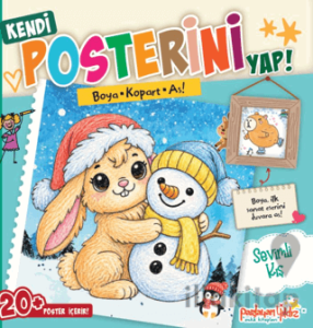 Kendi Posterini Yap! Boya Kopart As! Sevimli Kış