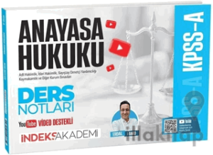 KPSS A Grubu Anayasa Hukuku Video Ders Notları