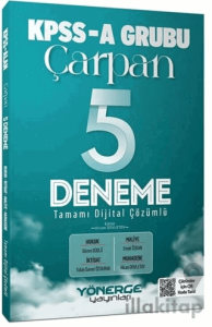 KPSS A Grubu Çarpan 5 Deneme Çözümlü