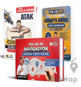 KPSS - AGS Coğrafya Soru Bankası - Ödev Kitabı Seti