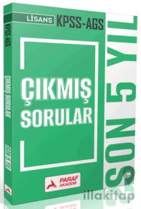 KPSS - AGS Lisans Tıpkı Basım Son 5 Yıl Çıkmış Sorular