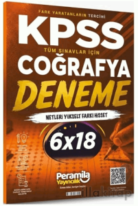 KPSS Coğrafya 6 Deneme Çözümlü