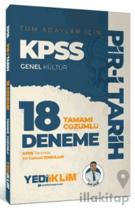 KPSS Genel Kültür Tüm Adaylar İçin Pir-i Tarih Tamamı Çözümlü 18 Deneme