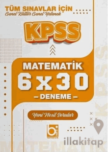 KPSS Matematik 6x30 Deneme