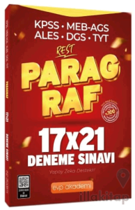 KPSS MEB-AGS ALES DGS TYT Paragraf REST 17x21 Deneme Çözümlü