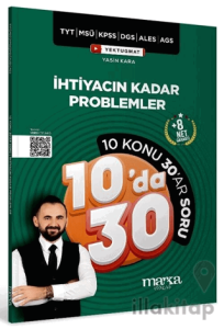 KPSS MEB-AGS YKS TYT MSÜ DGS ALES İhtiyacın Kadar Problemler Kampı 10 da 30 Soru Bankası