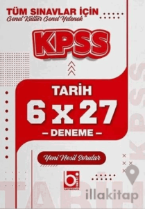 KPSS Tarih 6x27 Deneme
