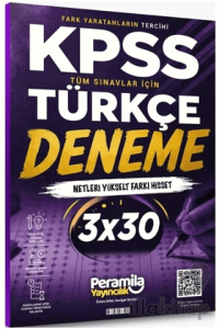 KPSS Türkçe 3 Deneme Çözümlü