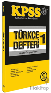 KPSS Türkçe Defteri 1