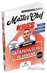 KPSS Vatandaşlık Master Chef 15 Deneme Çözümlü