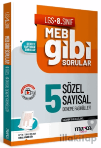 LGS 8. Sınıf MEB Gibi Sorular Fasiküller Halinde 5 Sözel ve Sayısal Deneme