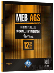 MEB AGS Eğitimin Temelleri ve Türk Milli Eğitim Sistemi Mevzuat 12 Deneme