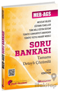 MEB-AGS Eğitimin Temelleri ve Türk Milli Eğitim Sistemi, Mevzuat Bilgisi Soru Bankası Çözümlü