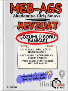 MEB-AGS Mevzuat Soru Bankası Çözümlü