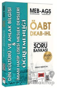 MEB-AGS ÖABT DKAB-İHL Din Kültürü ve Ahlak Bilgisi Öğretmenliği Soru Bankası