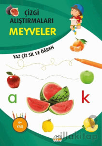 Meyveler - Çizgi Alıştırmaları