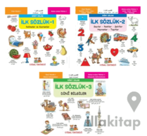 Minikler İçin Dört Dilde Resimli İlk Sözlük Seti (3 Kitap)