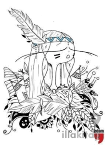 Muzi Kızılderili Tuval Boyama