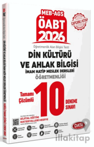 ÖABT MEB-AGS Din Kültürü ve Ahlak Bilgisi İmam Hatip Meslek Dersleri Öğretmenliği Tamamı Çözümlü 10 Deneme Sınavı