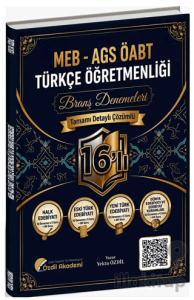 ÖABT MEB-AGS Türkçe Öğretmenliği 16'lı Branş Deneme Çözümlü