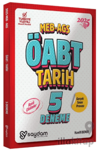 ÖABT Tarih 5'li Deneme Basılı Çözümlü