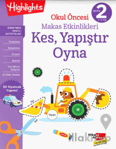 Okul Öncesi Makas Etkinlikleri Kes, Yapıştır, Oyna 2. Seviye