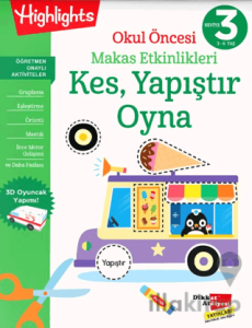 Okul Öncesi Makas Etkinlikleri Kes, Yapıştır, Oyna 3.
