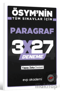 ÖSYM'nin Tüm Sınavlar İçin 3x27 Paragraf Deneme