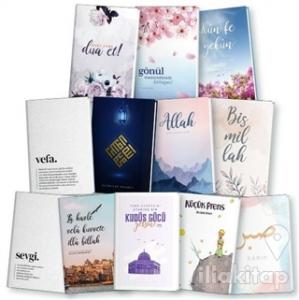 Özel Tasarımlı 12'li Defter Çizgisiz