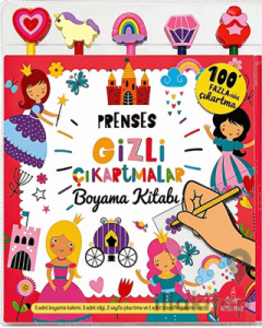 Prenses Gizli Çıkartmalar Boyama Kitabı