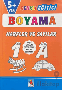 Renkli Eğitici Boyama - 5+ Yaş Harfler ve Sayılar