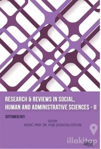 Research and Reviews in Social, Human and Administrative Sciences 2