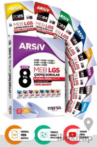 Son 8 Yıl 8. Sınıf Arşiv Serisi LGS Tıpkı Basım Fasikül Fasikül Çıkmış Sorular Tamamı Video Çözümlü