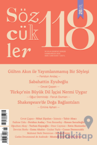 Sözcükler Dergisi 118. Sayı Kasım - Aralık 2025