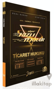Süper Hızlı Tekrar Ticaret Hukuku Yetki Yayınları 2022