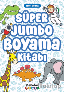 Süper Jumbo Boyama Kitabı - Mavi Dünya