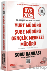 T.C. Gençlik ve Spor Bakanlığı Yurt Müdürü - Şube Müdürü - Gençlik Merkezi Müdürü GYS Soru Bankası - Karekod Çözümlü