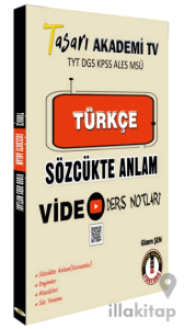 Türkçe Sözcükte Anlam Video Ders Notları