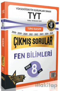 TYT Fen Bilimleri Son 7 Yıl Çıkmış Sorular +3 ÖSYM Benzer Deneme Hediyeli (2018-2025)