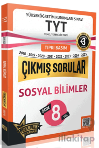TYT Sosyal Bilimler Son 7 Yıl Çıkmış Sorular +3 ÖSYM Benzer Deneme Hediyeli (2018-2025)