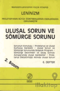 Ulusal Sorun ve Sömürge Sorunu