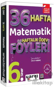Yargı Ders Arkadaşım 6. Sınıf Matematik 36 Haftalık Ödev Föyleri