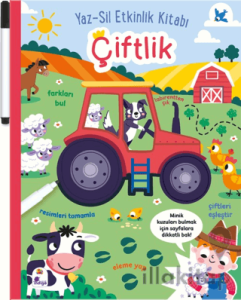 Yaz-Sil Etkinlik Kitabı – Çiftlik (Kalemli)